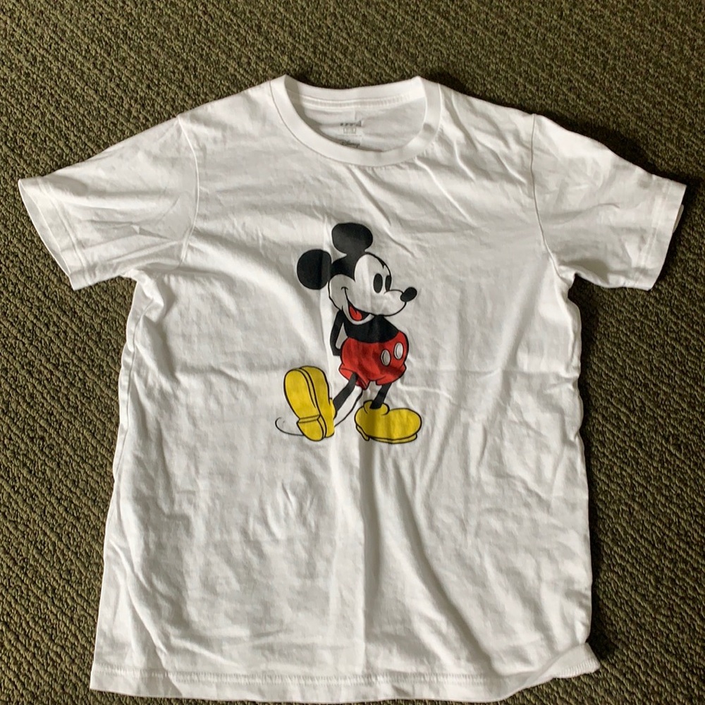 kids mickey mouse white t-shirt